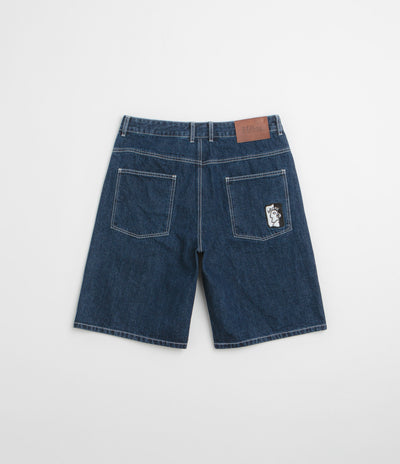 Helas Dieu Grec Jean Shorts in Washed Navy