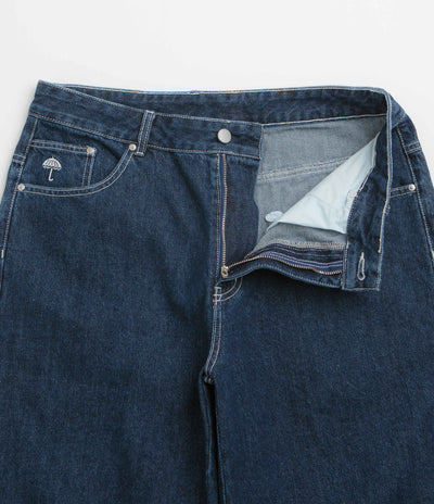 Helas Dieu Grec Jean Shorts in Washed Navy