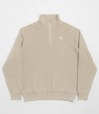 Helas Diploma Quarter Zip Sweatshirt in Beige