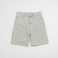 Helas Double Knee Jean Shorts - Light Blue thumbnail