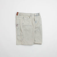 Helas Double Knee Jean Shorts - Light Blue thumbnail