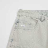 Helas Double Knee Jean Shorts - Light Blue thumbnail