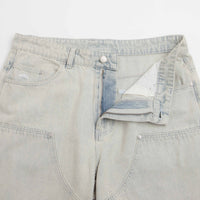 Helas Double Knee Jean Shorts - Light Blue thumbnail