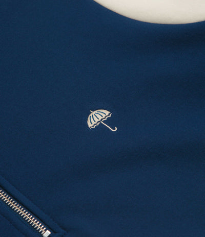 Helas Forma Quarter Zip Sweatshirt - Navy / Beige