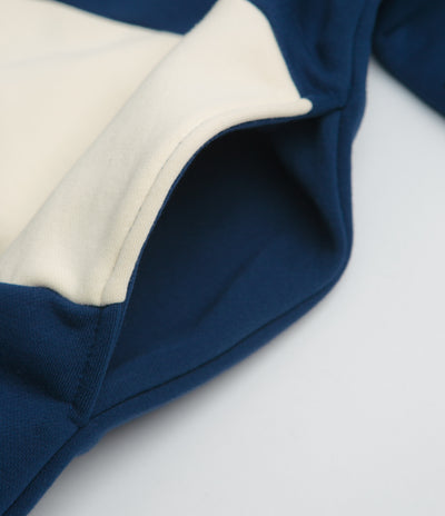 Helas Forma Quarter Zip Sweatshirt - Navy / Beige