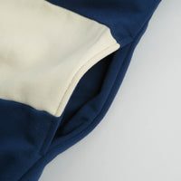 Helas Forma Quarter Zip Sweatshirt in Navy and Beige thumbnail