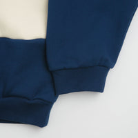 Helas Forma Quarter Zip Sweatshirt - Navy / Beige thumbnail