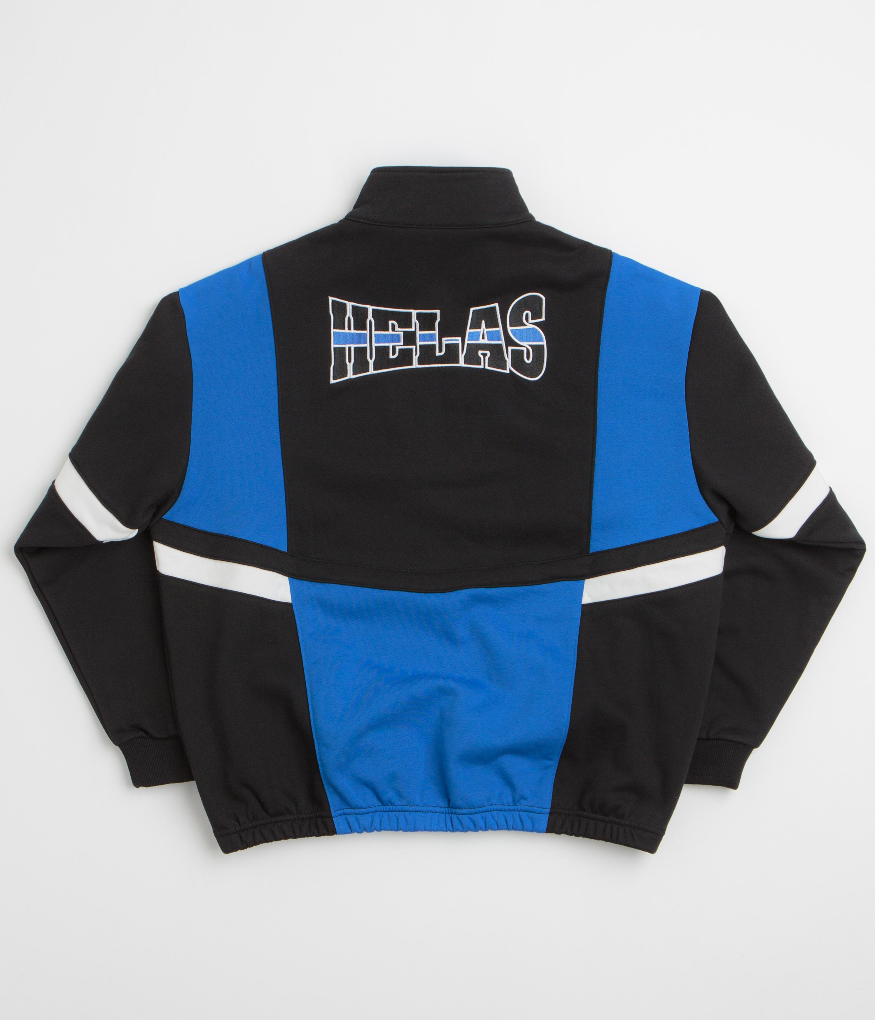 Helas Hoop Quarter Zip Sweatshirt - Blue / Black