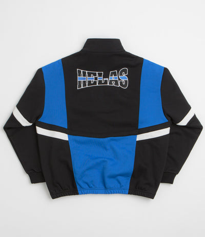 Helas Hoop Quarter Zip Sweatshirt in Blue and Black