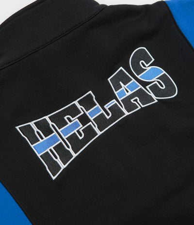 Helas Hoop Quarter Zip Sweatshirt in Blue and Black