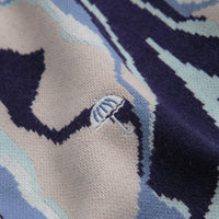 Helas Mirage Knit Crewneck Sweatshirt in Blue thumbnail