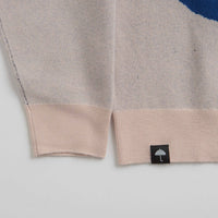 Helas Nesta Knit Crewneck Sweatshirt in Cream thumbnail