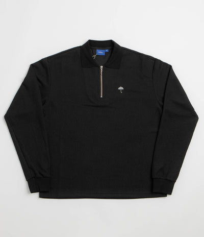 Helas Paulo Knit Quarter Zip Sweatshirt - Black