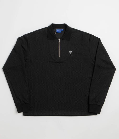 Helas Paulo Knit Quarter Zip Sweatshirt - Black