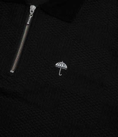 Helas Paulo Knit Quarter Zip Sweatshirt - Black