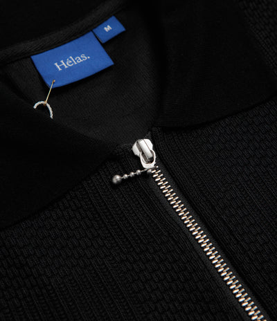 Helas Paulo Knit Quarter Zip Sweatshirt - Black
