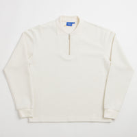 Helas Paulo Knit Quarter Zip Sweatshirt - Off White thumbnail