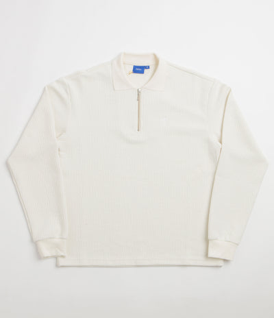 Helas Paulo Knit Quarter Zip Sweatshirt - Off White