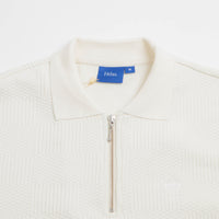 Helas Paulo Knit Quarter Zip Sweatshirt - Off White thumbnail