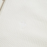 Helas Paulo Knit Quarter Zip Sweatshirt - Off White thumbnail