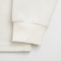 Helas Paulo Knit Quarter Zip Sweatshirt - Off White thumbnail