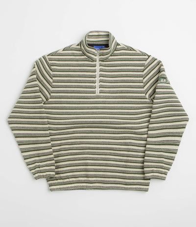 Helas Quentin Quarter Zip Knit Sweatshirt - Striped Multi