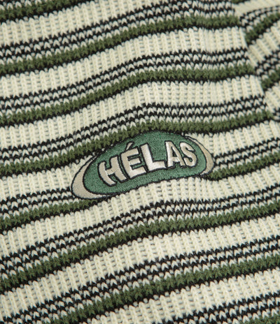 Helas Quentin Quarter Zip Knit Sweatshirt - Striped Multi