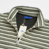 Helas Quentin Quarter Zip Knit Sweatshirt - Striped Multi thumbnail