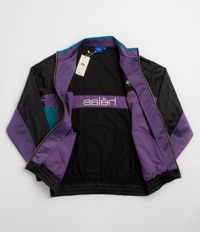 Helas Relax Tracksuit Jacket - Black / Purple