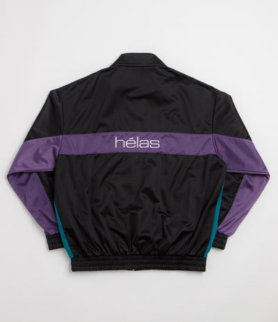 Helas Relax Tracksuit Jacket - Black / Purple