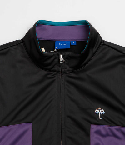 Helas Relax Tracksuit Jacket - Black / Purple