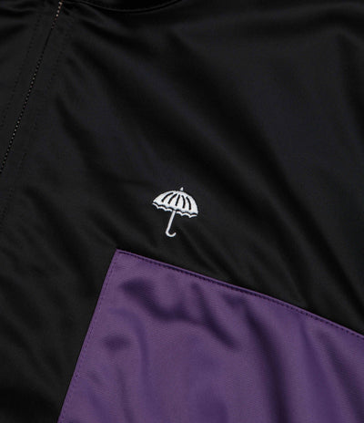 Helas Relax Tracksuit Jacket - Black / Purple