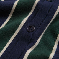 Helas Royal Knitted Cardigan - Navy / Green thumbnail