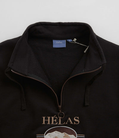 Helas Sahara Quarter Zip Sweatshirt - Black