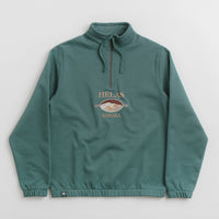 Helas Sahara Quarter Zip Sweatshirt - Khaki Green thumbnail