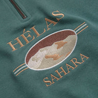 Helas Sahara Quarter Zip Sweatshirt - Khaki Green thumbnail