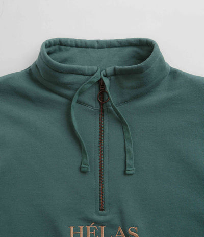 Helas Sahara Quarter Zip Sweatshirt - Khaki Green