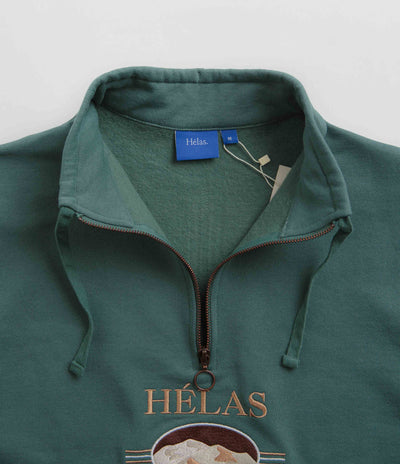 Helas Sahara Quarter Zip Sweatshirt - Khaki Green