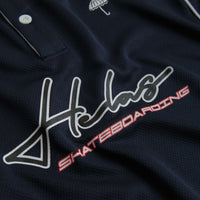Helas Skateboarding Jersey Polo Shirt in Navy thumbnail