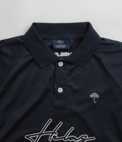 Helas Skateboarding Jersey Polo Shirt in Navy