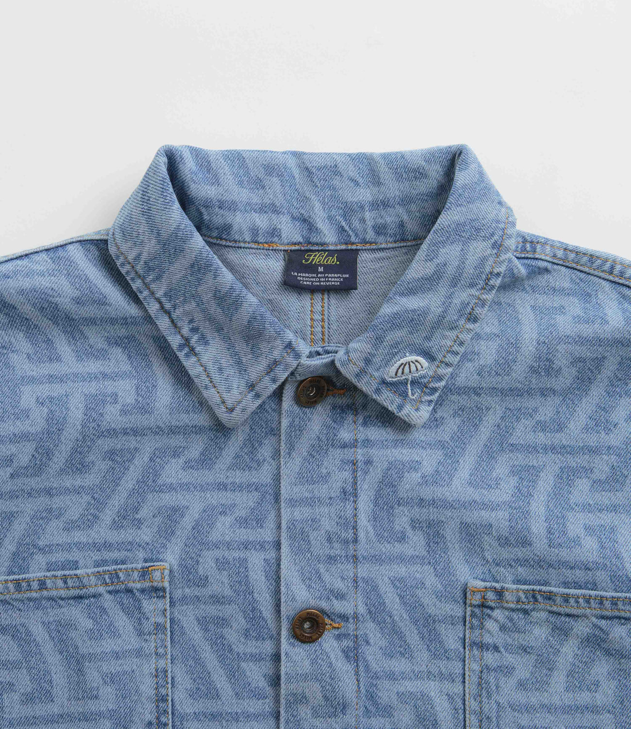 Helas Wave Denim Jacket - Light Blue | Flatspot