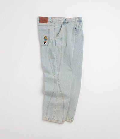 Helas Zigzagger Jeans - Washed Light Blue
