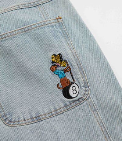 Helas Zigzagger Jeans - Washed Light Blue