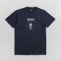 Hockey 50% Of Anxiety T-Shirt in Navy thumbnail