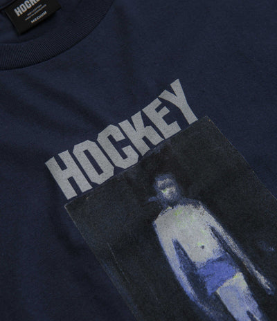 Hockey 50% Of Anxiety T-Shirt in Navy