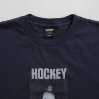 Hockey 50% Of Anxiety T-Shirt in Navy thumbnail