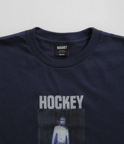 Hockey 50% Of Anxiety T-Shirt in Navy