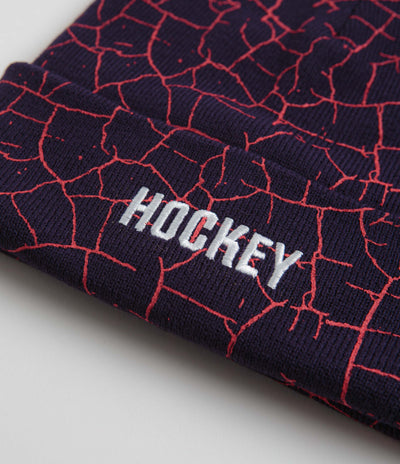 Hockey Crackle Beanie - Purple Midnight