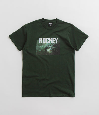 Hockey Thin Ice T-Shirt in Dark Green