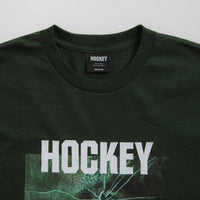 Hockey Thin Ice T-Shirt in Dark Green thumbnail